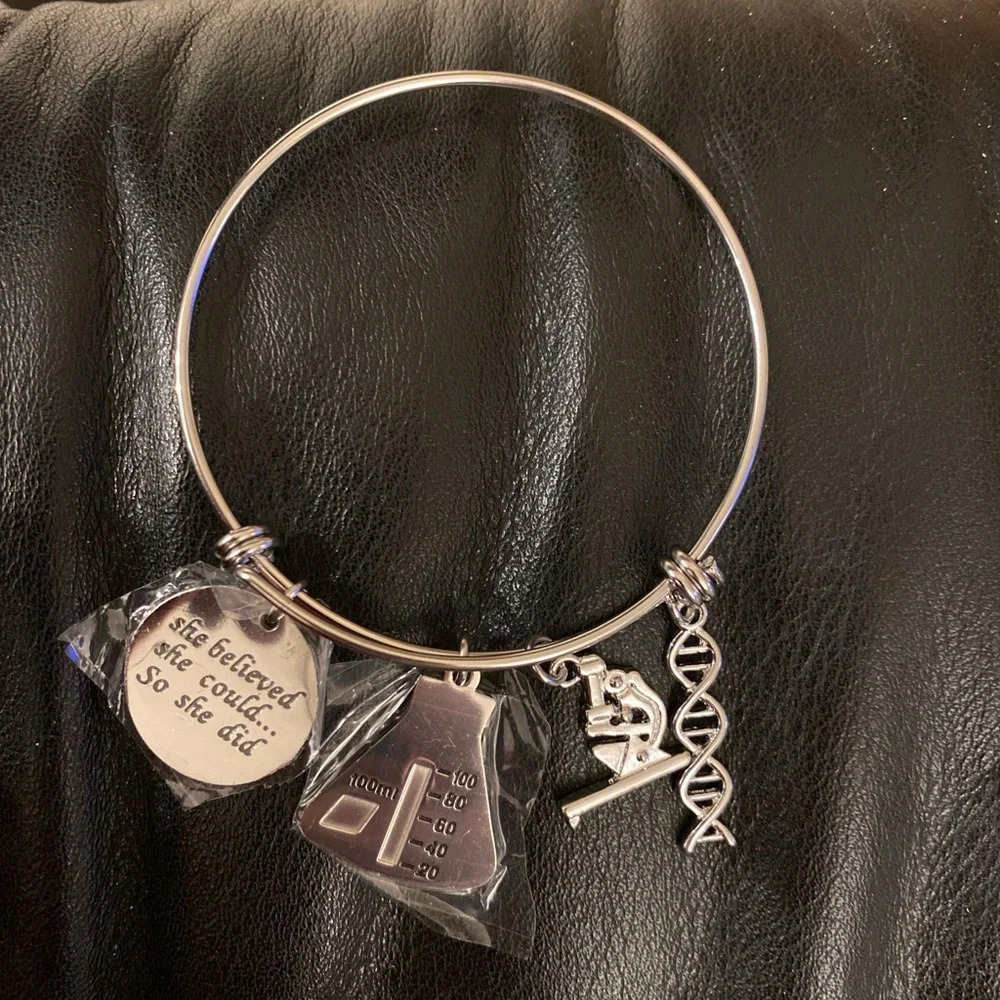 Science Charm Bracelet